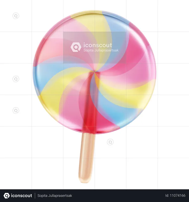 Lollipop  3D Icon