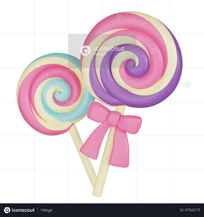 Lollipop  3D Icon