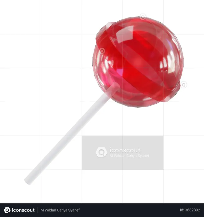 Lollipop  3D Illustration