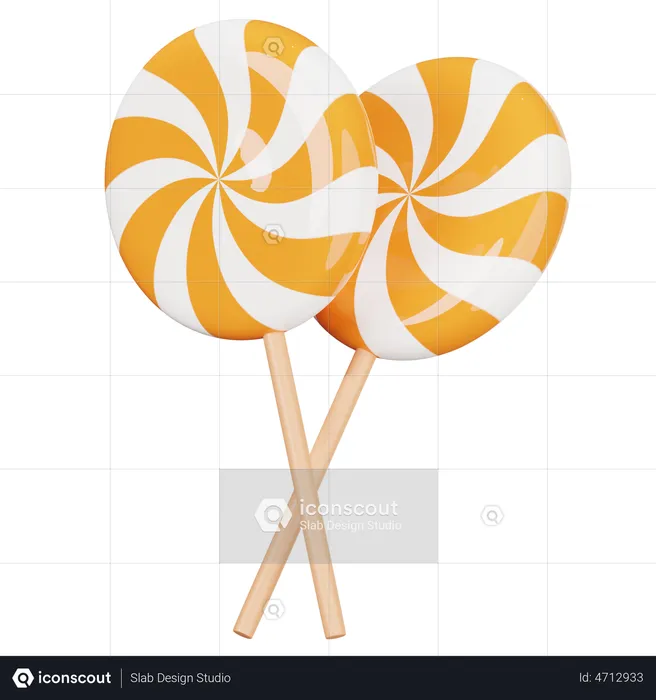 Lollipop  3D Illustration