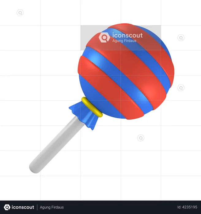 Lollipop  3D Illustration