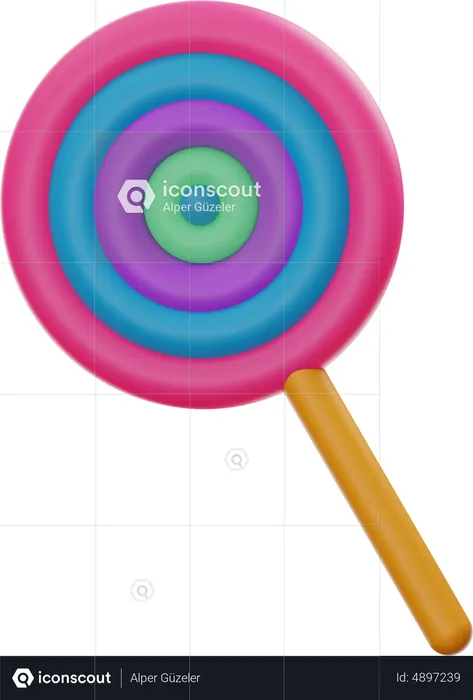 Lollipop  3D Icon