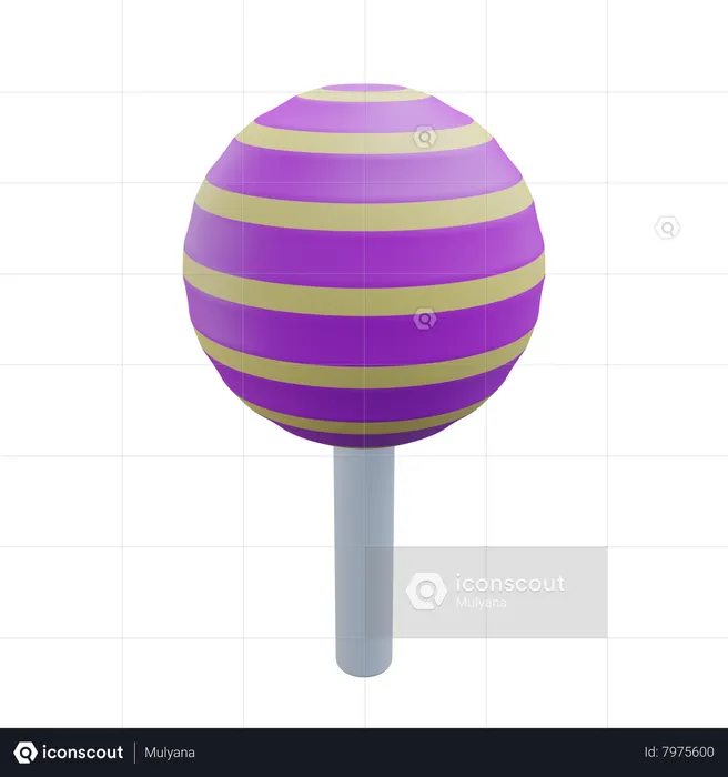 Lollipop Candy  3D Icon