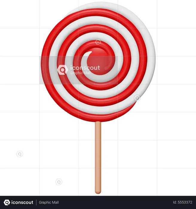 Lollipop Candy  3D Icon