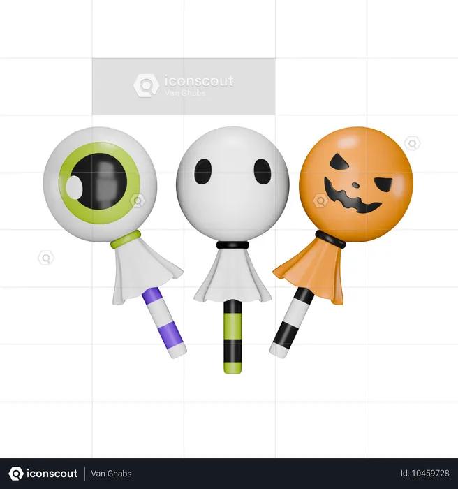 막대사탕  3D Icon