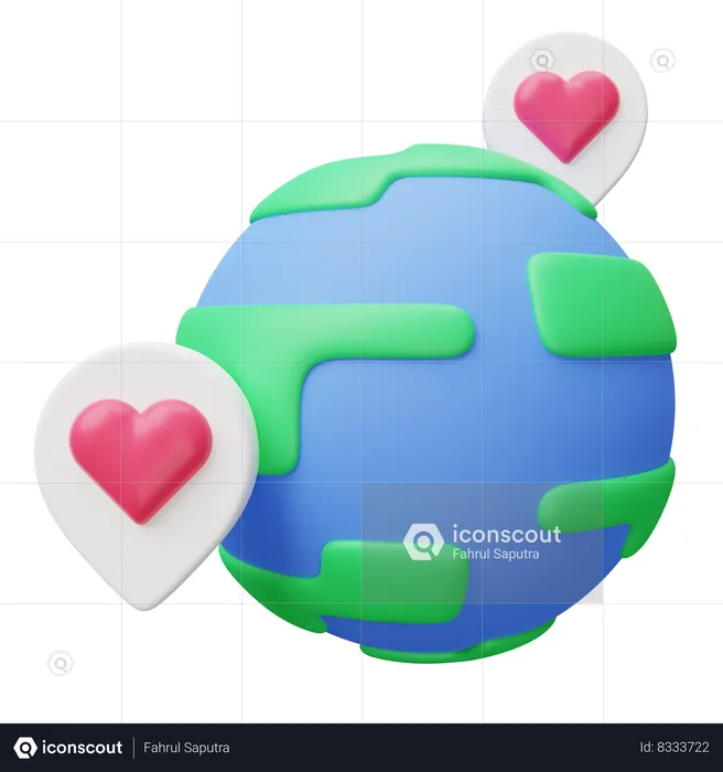Long Distance Relationship  3D Icon