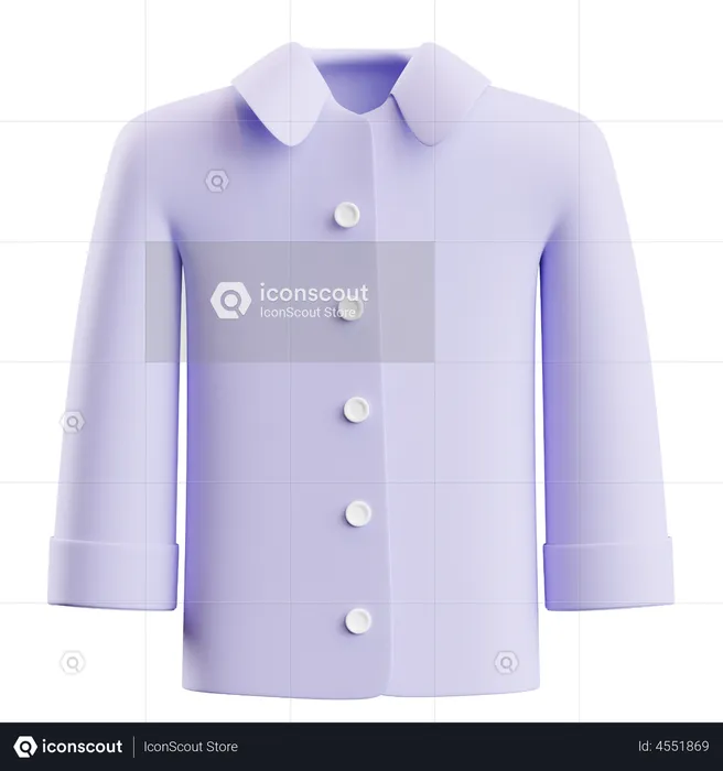 Long Sleeve Shirt  3D Icon