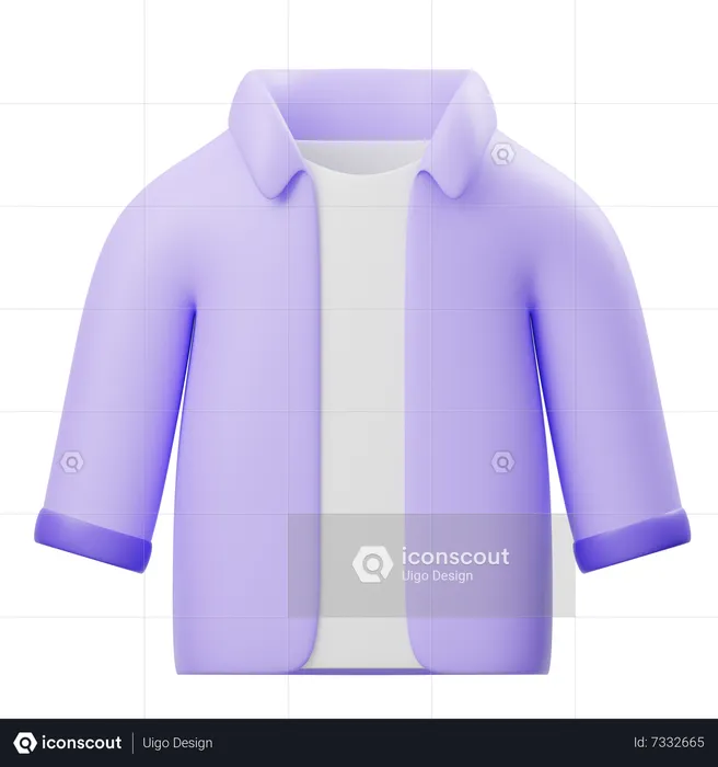 Long Sleeve Shirt  3D Icon