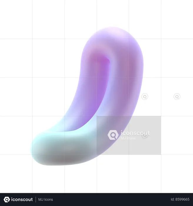 Long Torus Bend  3D Icon