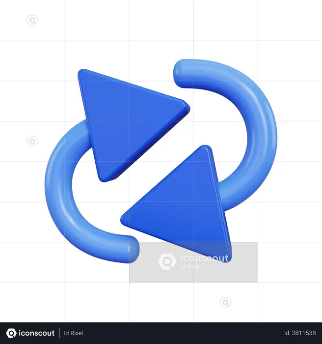 Loop Arrow  3D Illustration