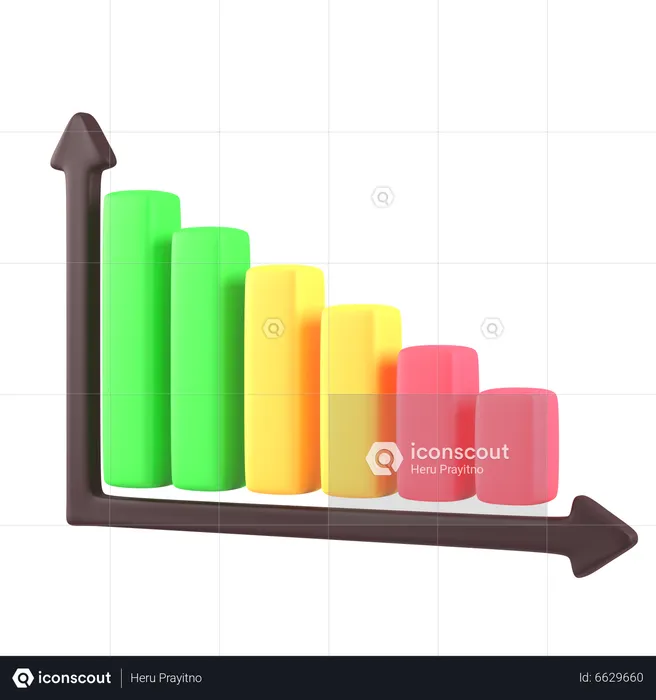 Loss Chart  3D Icon