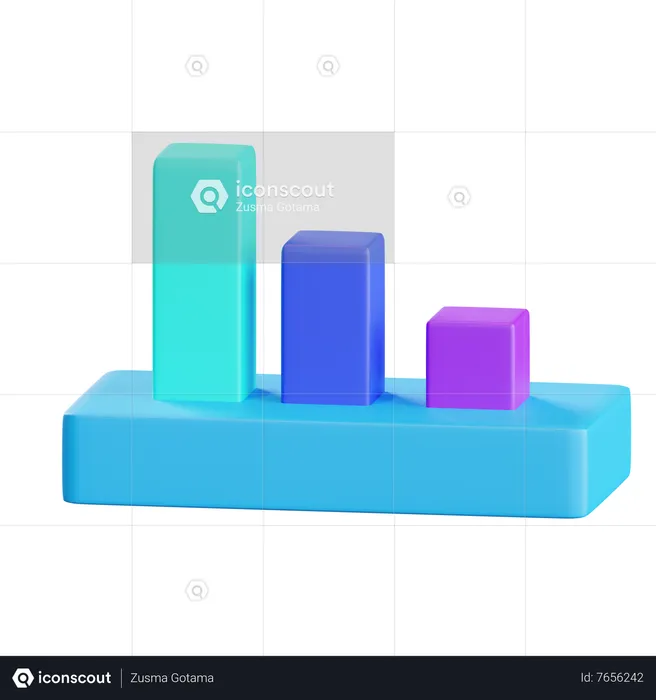 Loss Chart  3D Icon