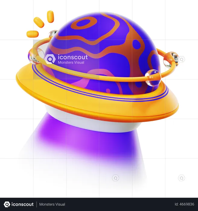 Lost In Space  3D Illustration