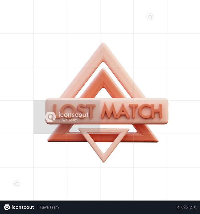 Lost Match  3D Illustration