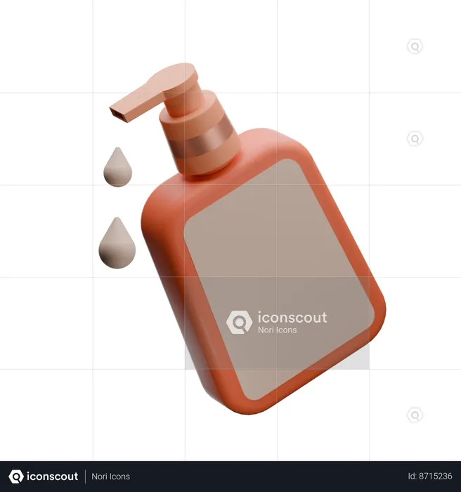 Lotion Bottle  3D Icon