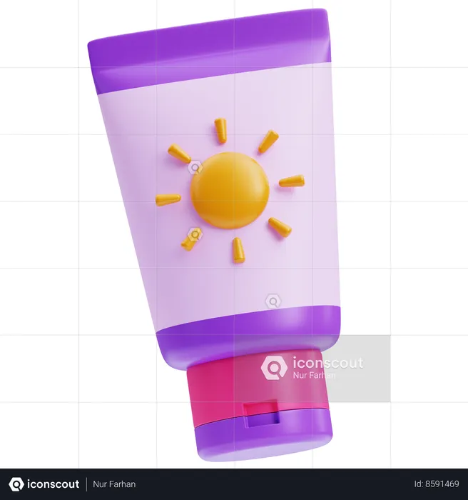 Crème solaire  3D Icon