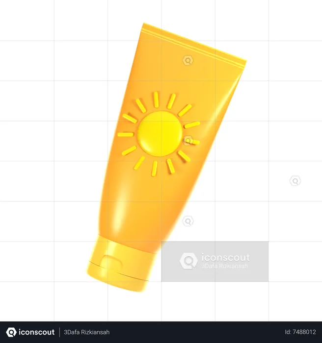 Crème solaire  3D Icon