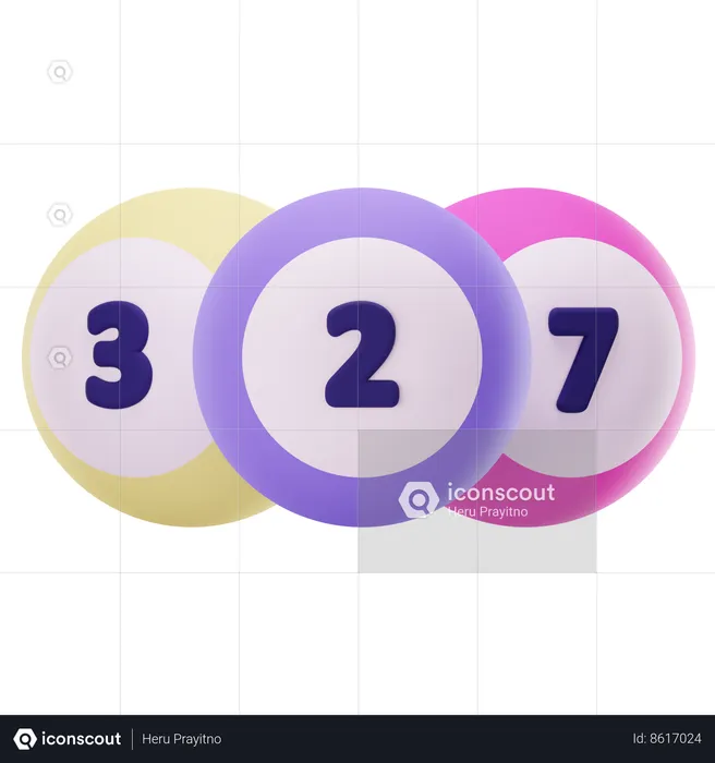 Lottery Ball  3D Icon