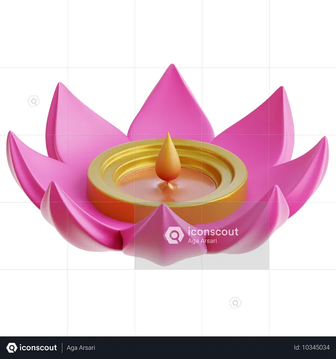 Lotus  3D Icon