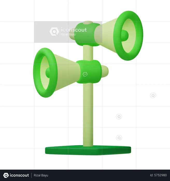 Loudspeaker  3D Icon