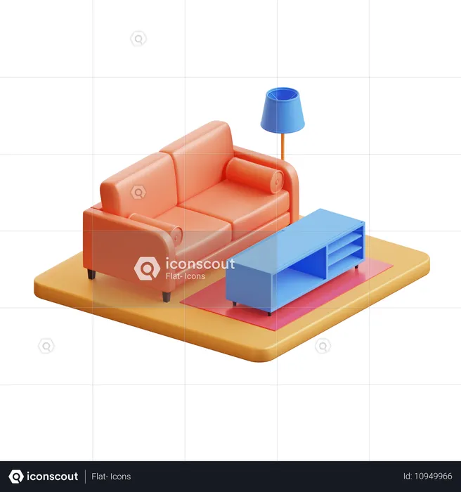 Lounge  3D Icon