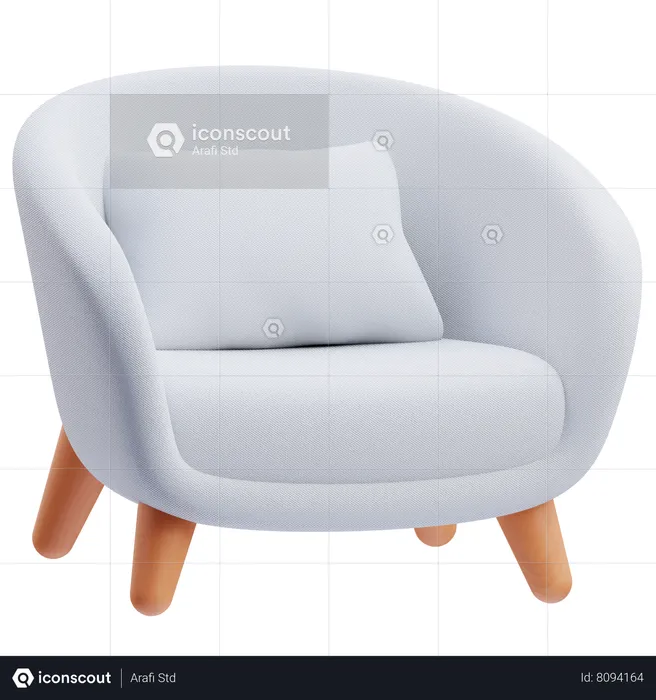 Lounge Chair  3D Icon