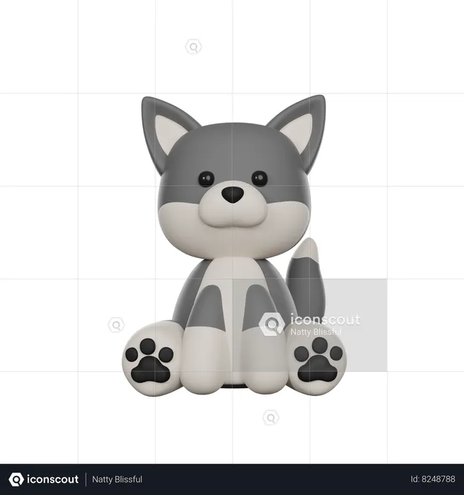 Loup  3D Icon