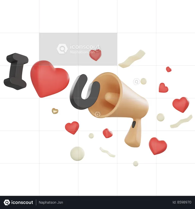 Love Announcement  3D Icon