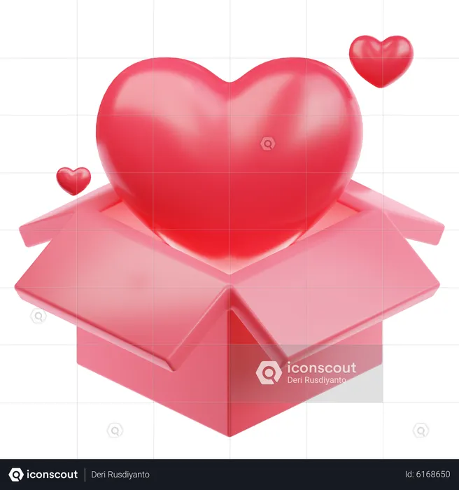 Love Box  3D Icon