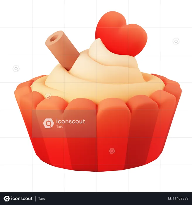 Love cake  3D Icon