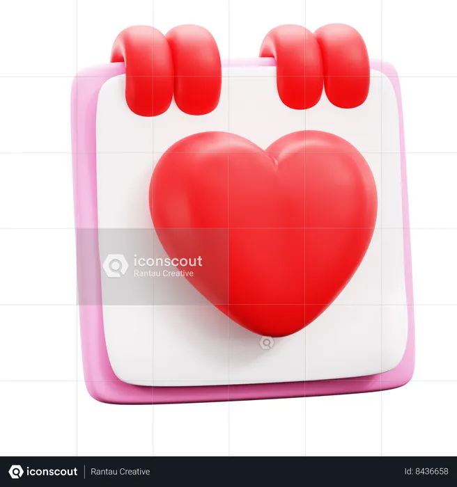 Love Calendar  3D Icon