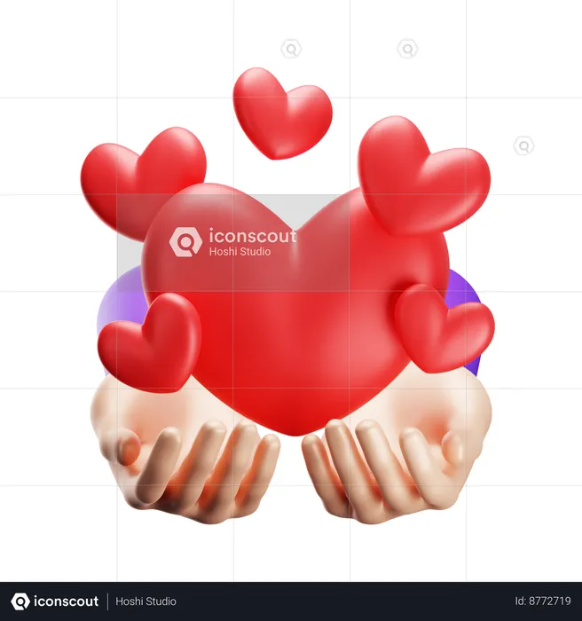 Love Care  3D Icon