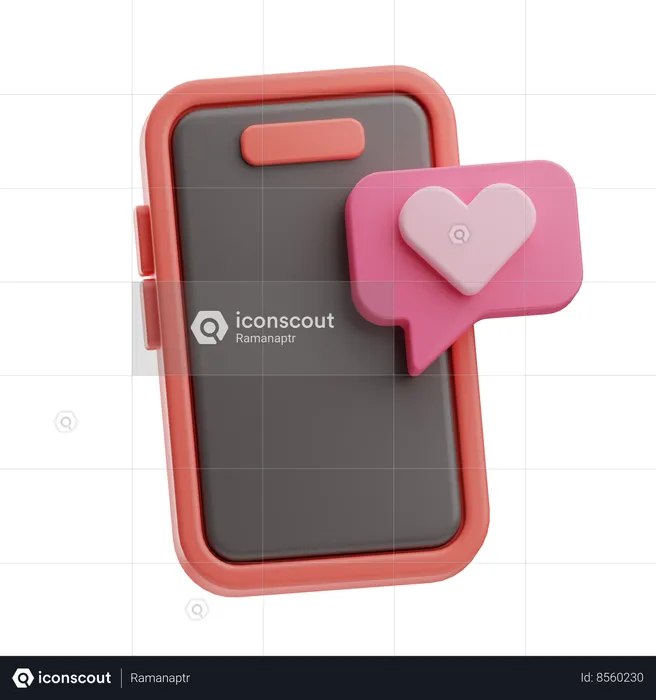 Love Chat  3D Icon