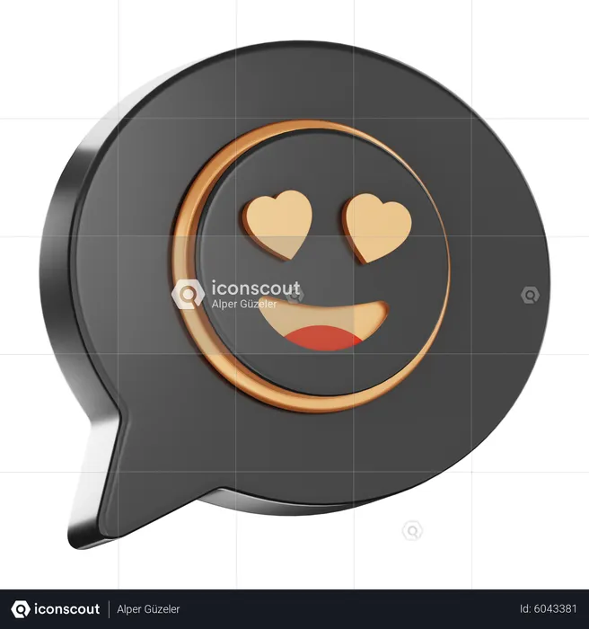 Love Chat  3D Icon