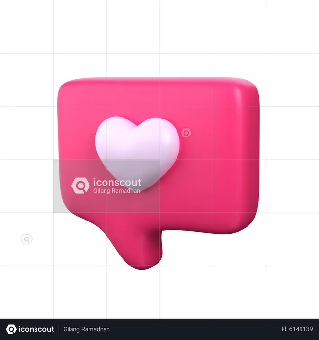 Love Chat  3D Icon