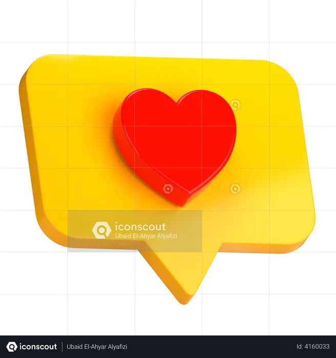 Love Chat  3D Illustration