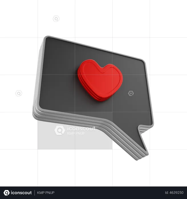 Love Chat  3D Illustration