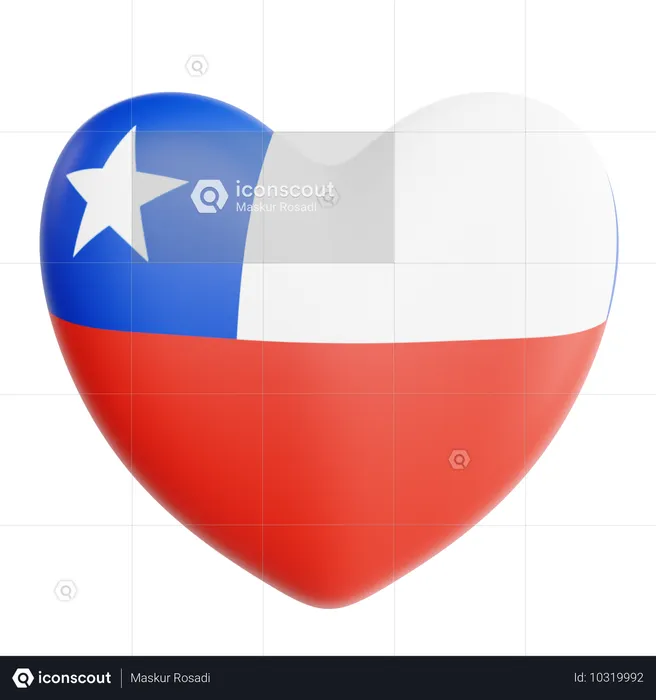 Love Chile  3D Icon