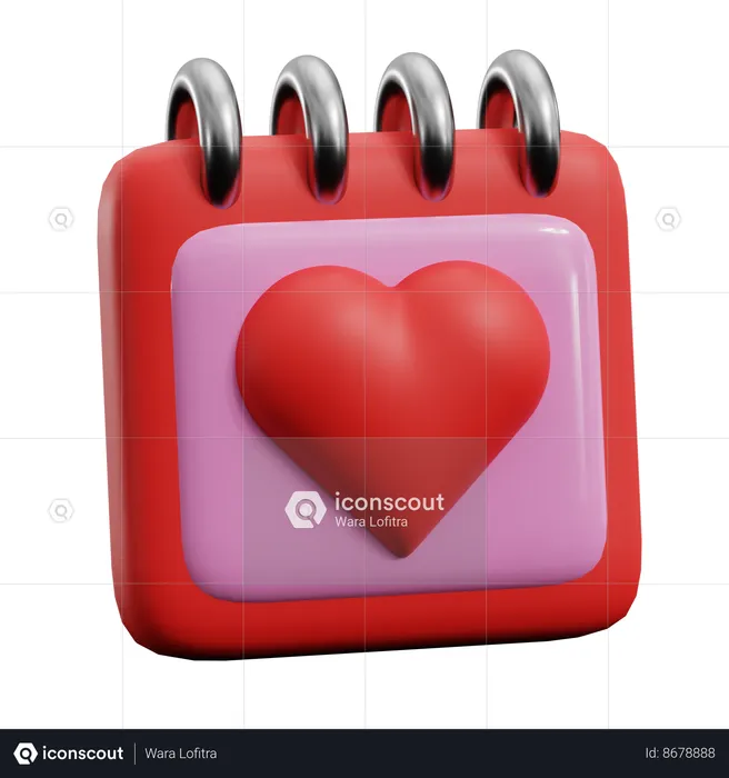 Love Date  3D Icon