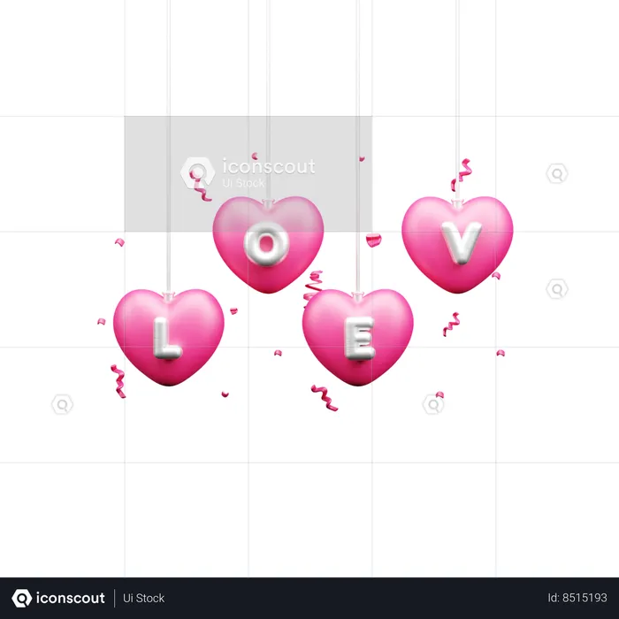 Love Decoration  3D Icon