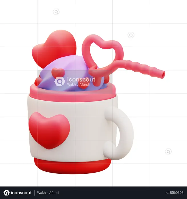 Love Drink  3D Icon