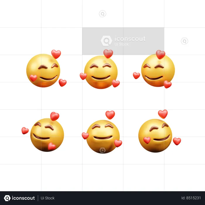 Love emojis Emoji 3D Icon