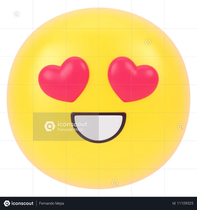 Love Eye Emoji 3D Icon