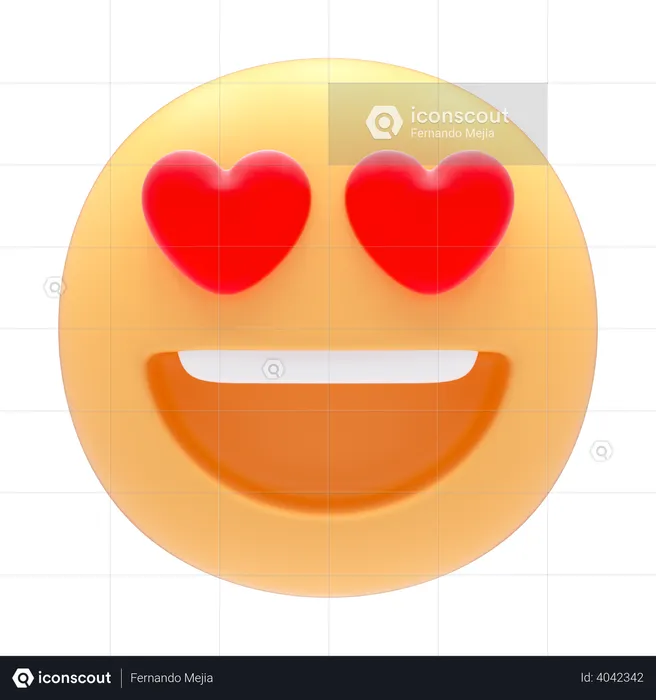Love Eye Emoji 3D Icon