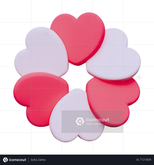 Love Flower  3D Icon