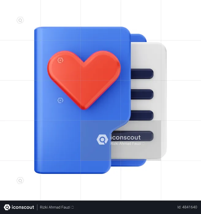 Love Folder  3D Icon