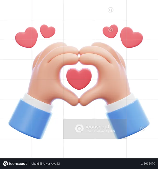 Love Gesture  3D Icon