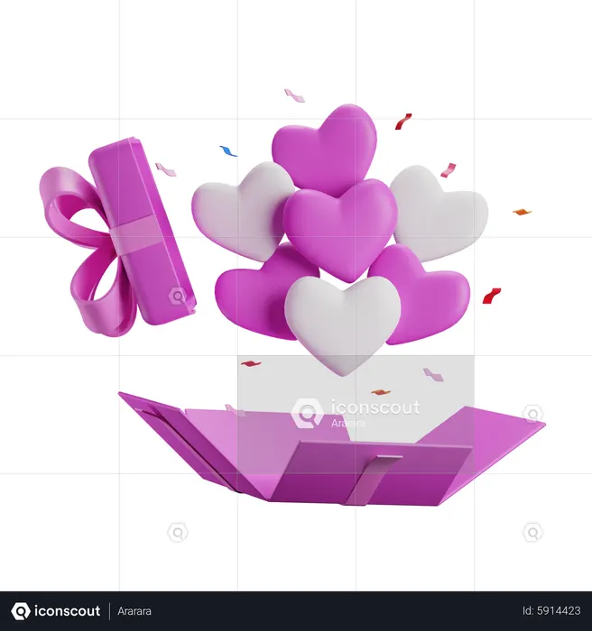 Love Gift  3D Icon