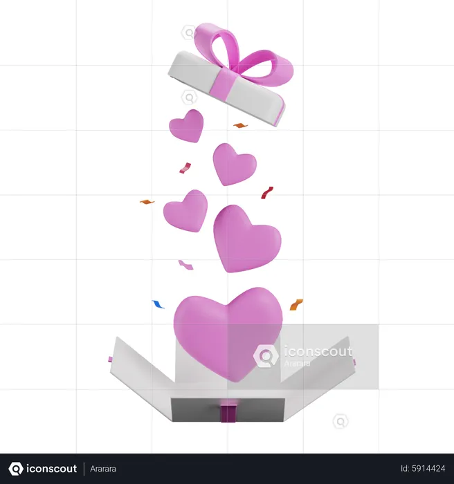 Love Gift  3D Icon