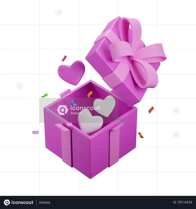 Love Gift  3D Icon